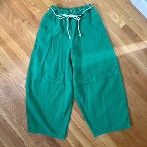Free People Barrel Leg Pants with Drawstring